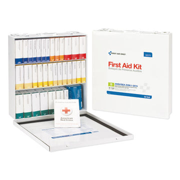 First Aid Only™ Unitized Ansi 2015 Compliant Class B Type Iii First Aid Kit For 100 People, 217 Pieces, Metal Case freeshipping - TVN Wholesale